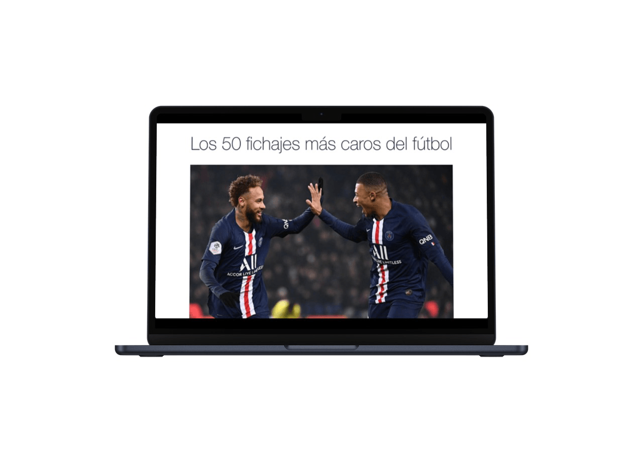 Visualización de fichajes